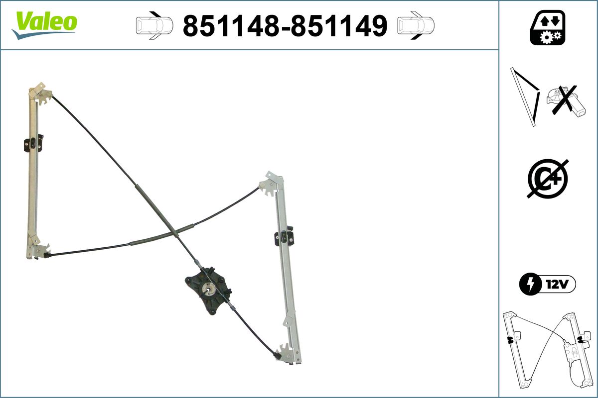 Alzacristallo - 851148 VALEO